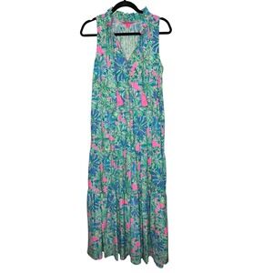 lilly pulitzer marlisa maxi dress Lilly Pulitzer | Dresses | Lilly Pulitzer Marlisa Strapless Maxi Dress Deep Dive Fish Coral Blue Pink M